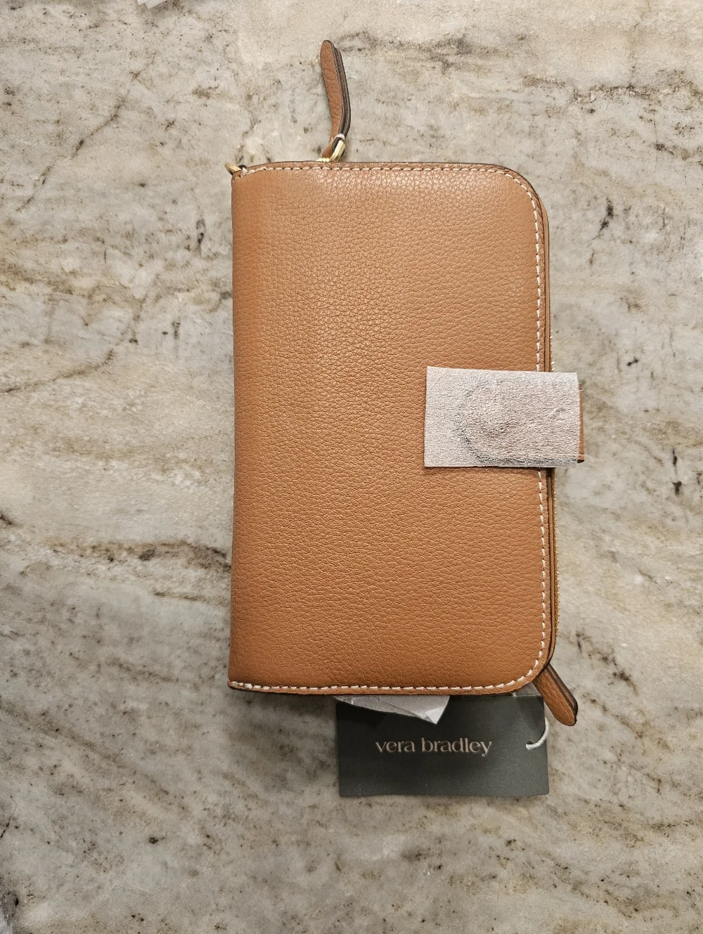 Vera Bradley Roasted Pecan Leather Large Tab Wallet NWT MSRP $145 - Picture 7 of 15